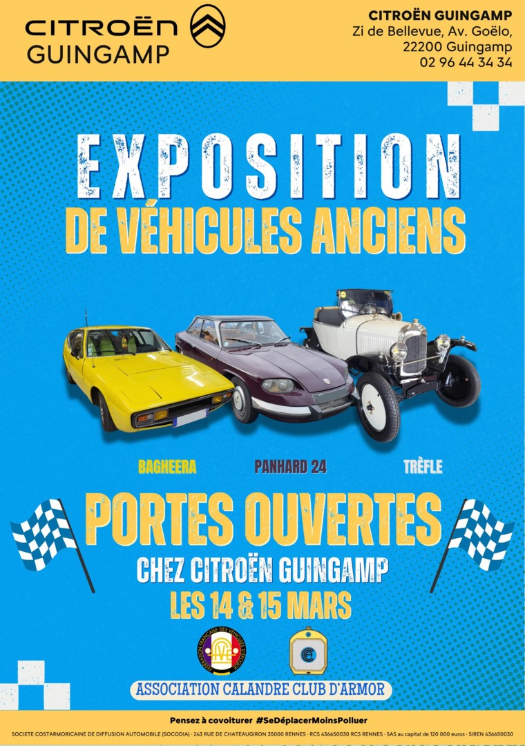 Exposition de véhicules Citroën anciens