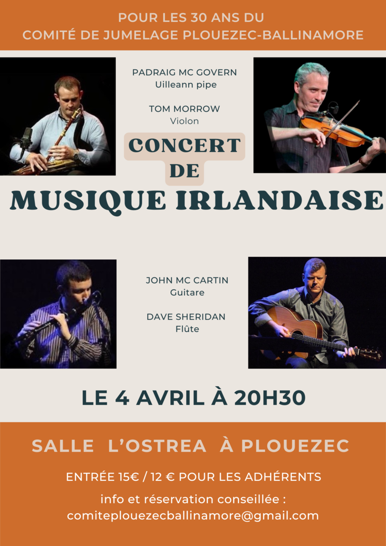 Concert de musique irlandaise