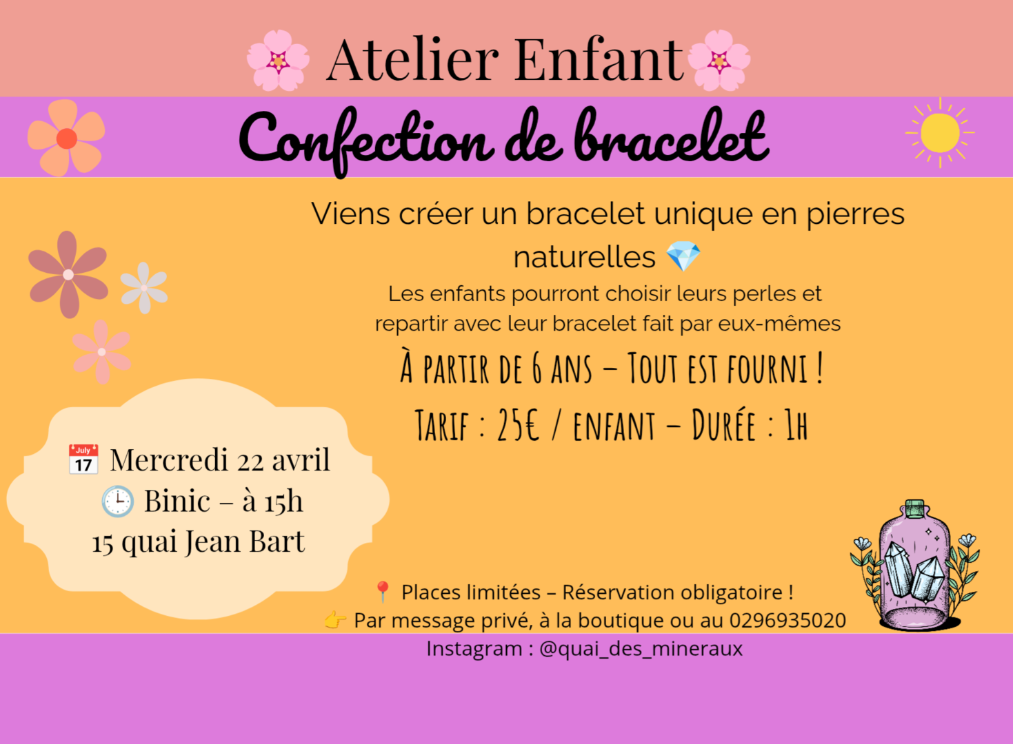 Atelier créatif bracelet office