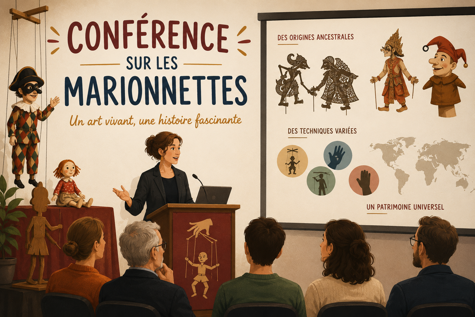 Conférences sur le thème des marionnettes