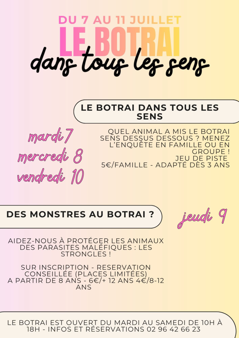 Du 7 au 11 juillet
