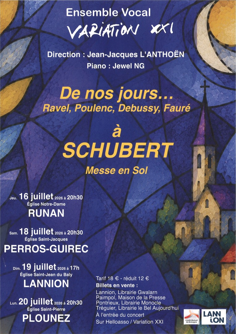 Concert de l'ensemble vocal Variation XXI
