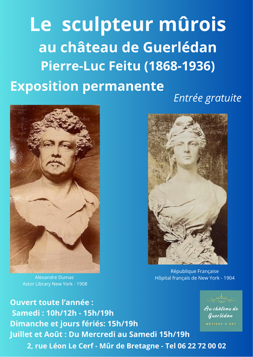 Exposition permanente Pierre Feitu - Nouveaux horaires - Au château de Guerlédan