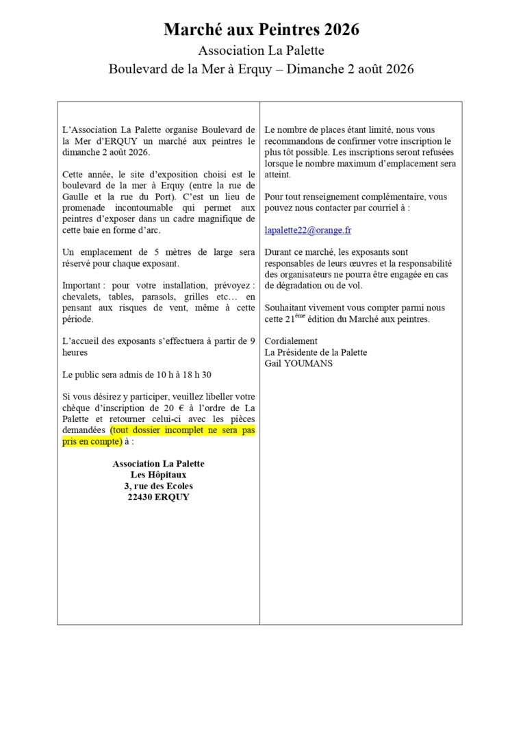FICHE D INSCRIPTION MARCHE AUX PEINTRES 2026_page-0001