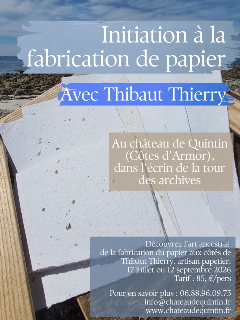 Atelier fabrication de papier