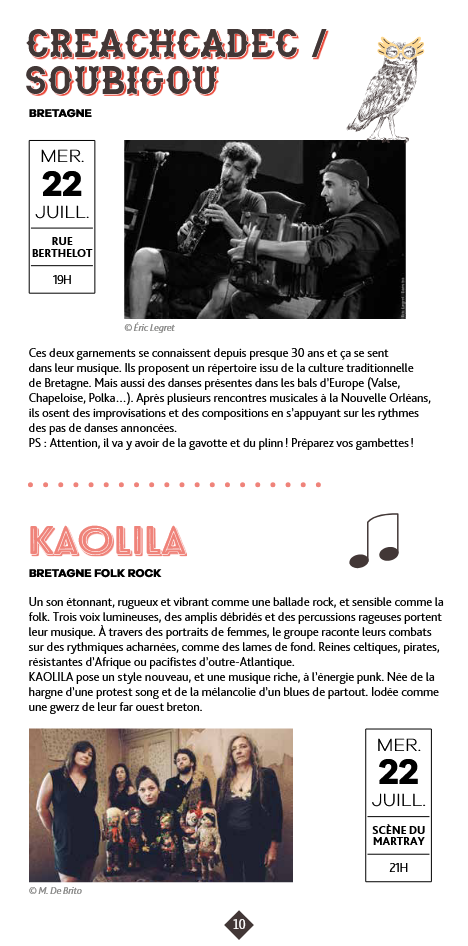 Mercredi en fête 22 juillet