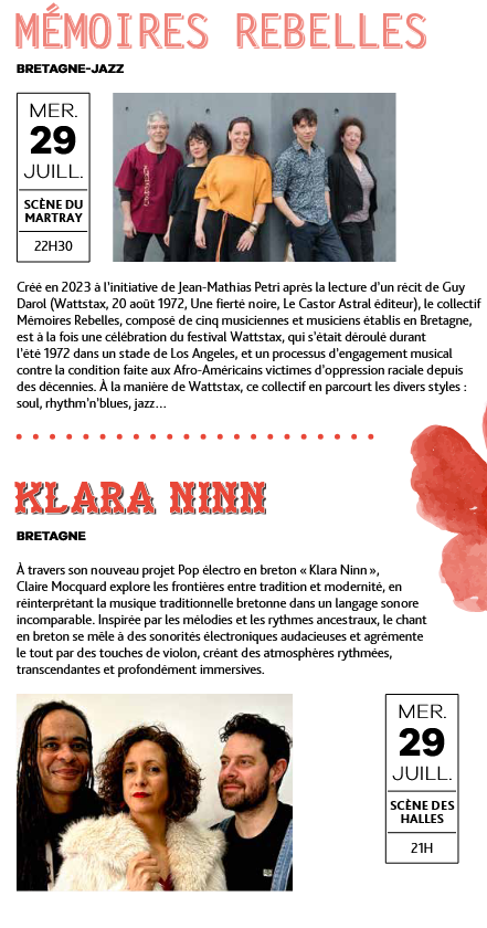 Mercredi en fête 29 juillet 1