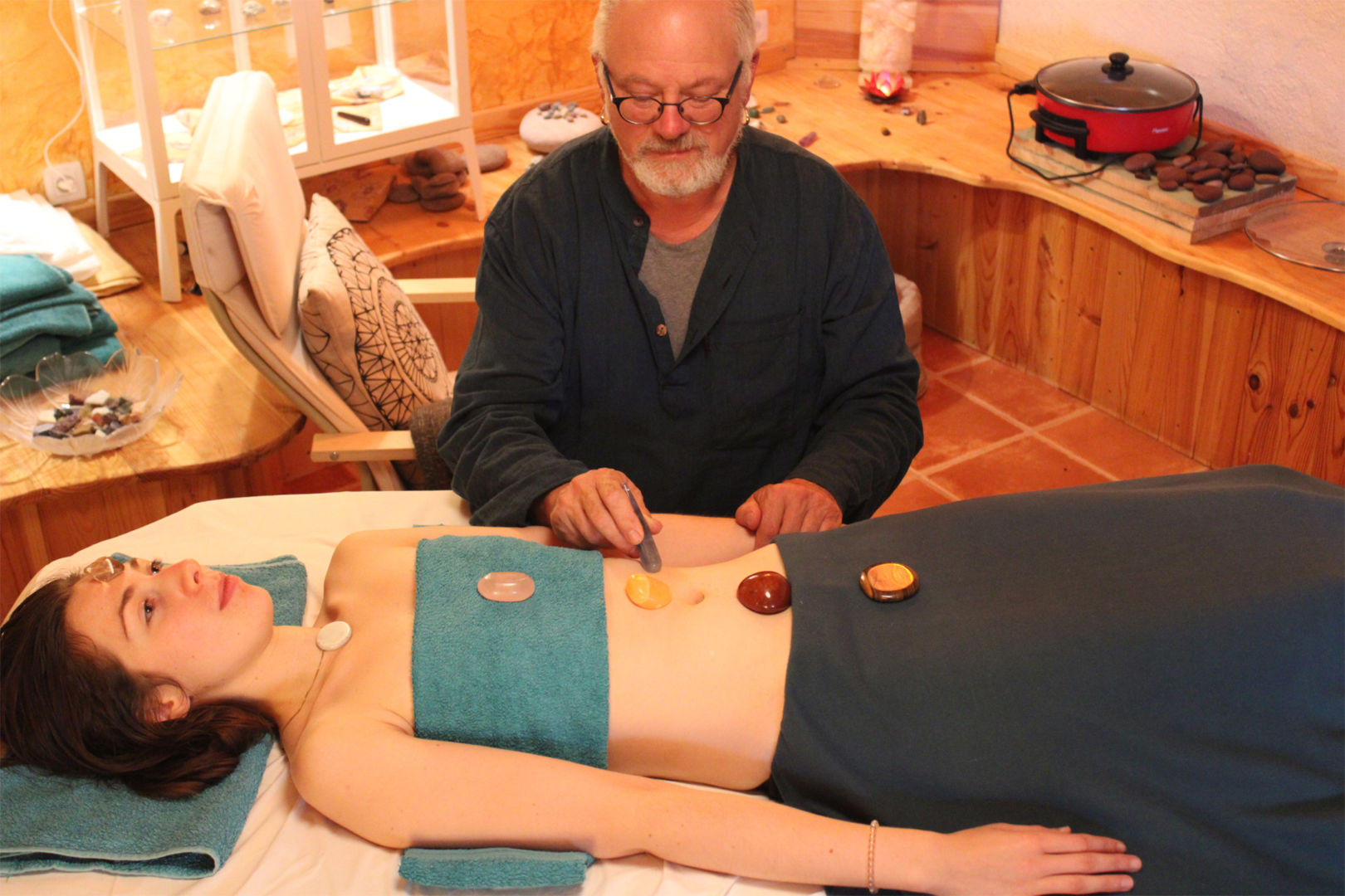 Massage scandinave à la Ferme Mellon, Plouguernevel, Côtes d'Armor