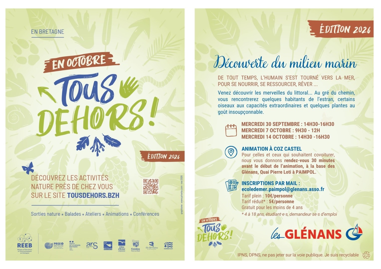 Programmation 2026 - OCTOBRE TOUS DEHORS