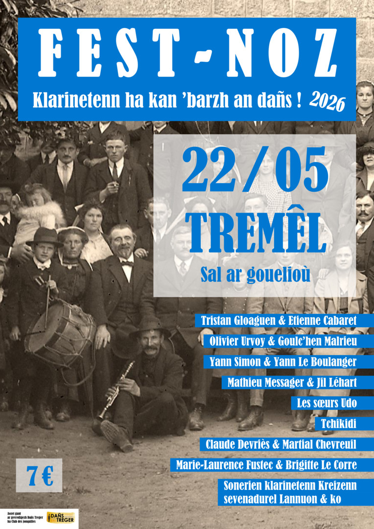 Skritell fest-noz 'Klarinetenn ha kan 'barzh an dañs' 2026