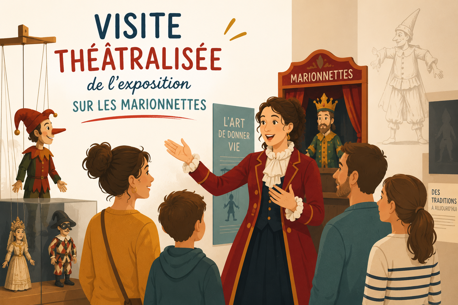 Visite théâtralisée marionnette