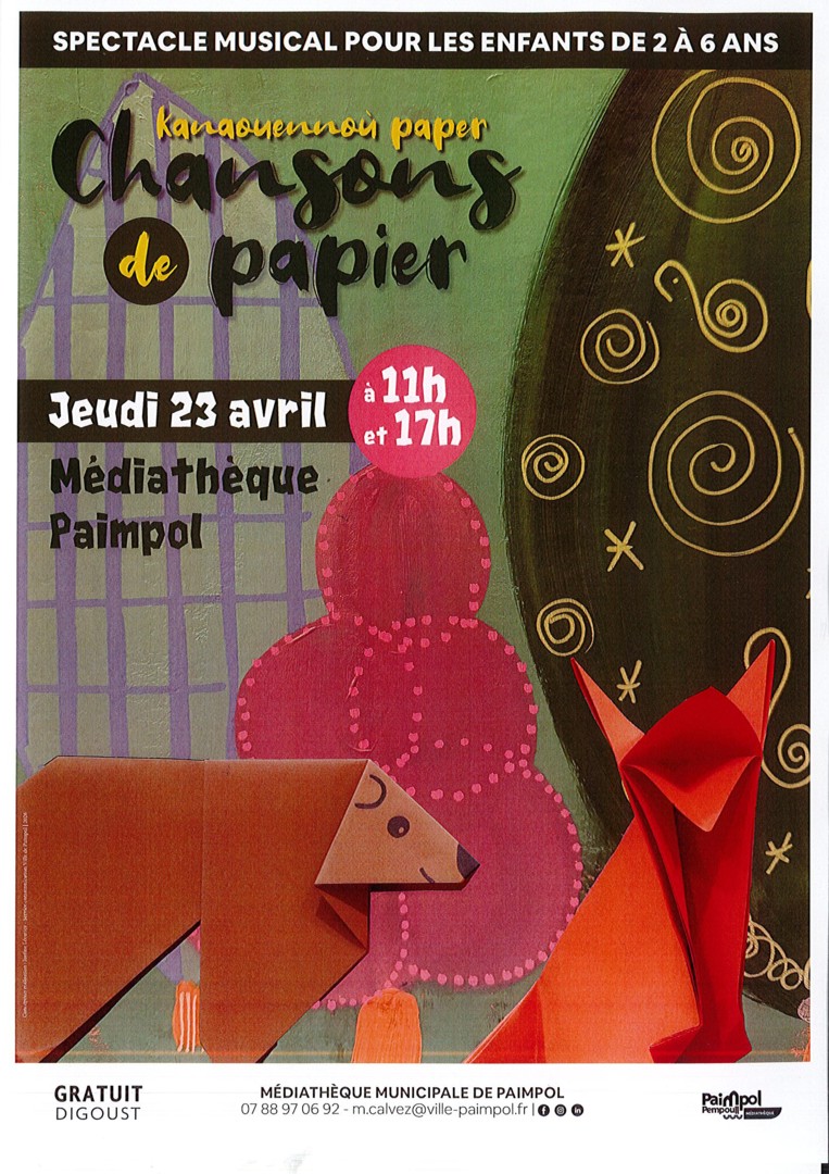 affiche - Chansons de papier