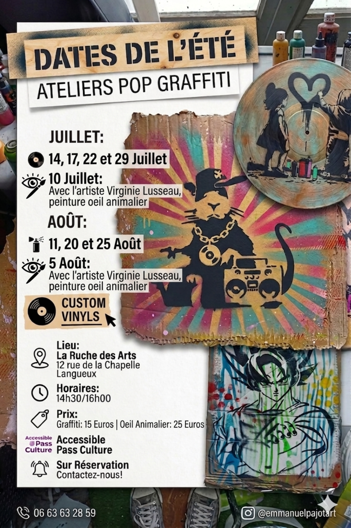 atelier été ruche des arts