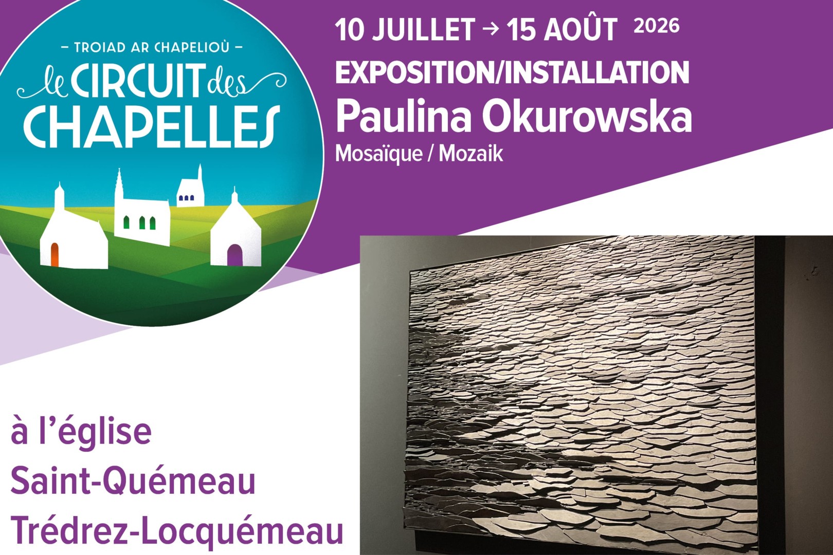 Exposition Paulina Olurowska - Trédrez - Circuit des Chapelles 2026
