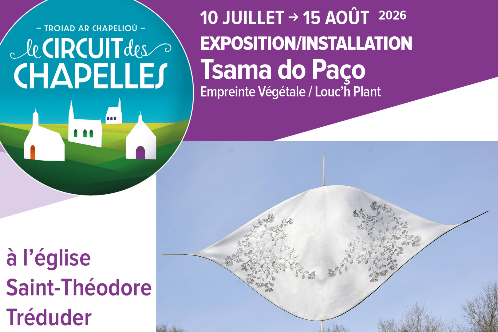Exposition Tsama do Paço - Tréduder - Circuit des Chapelles 2026