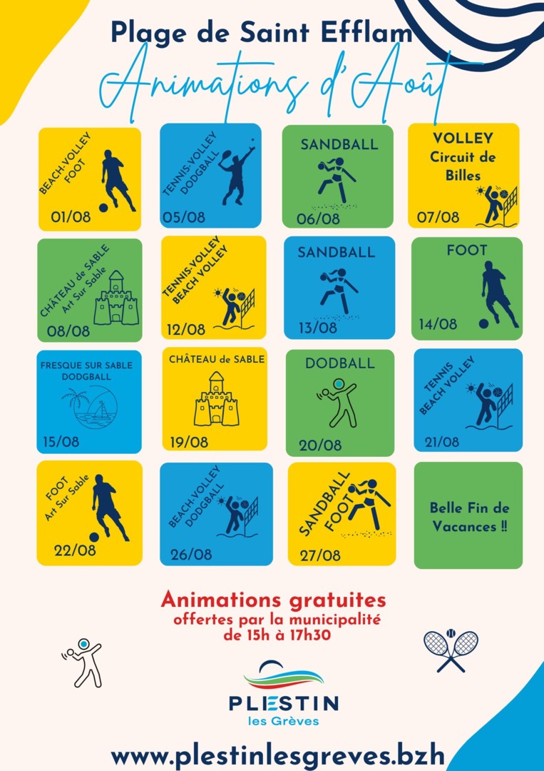 programme sport plage