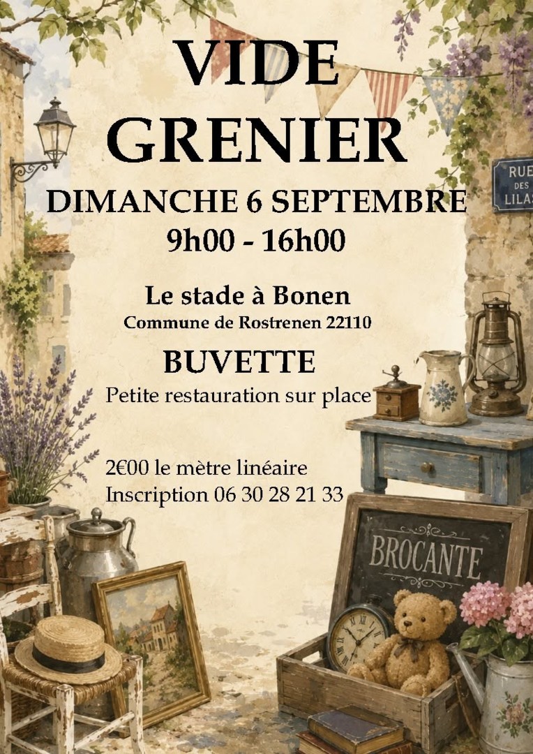 Vide grenier à Bonen