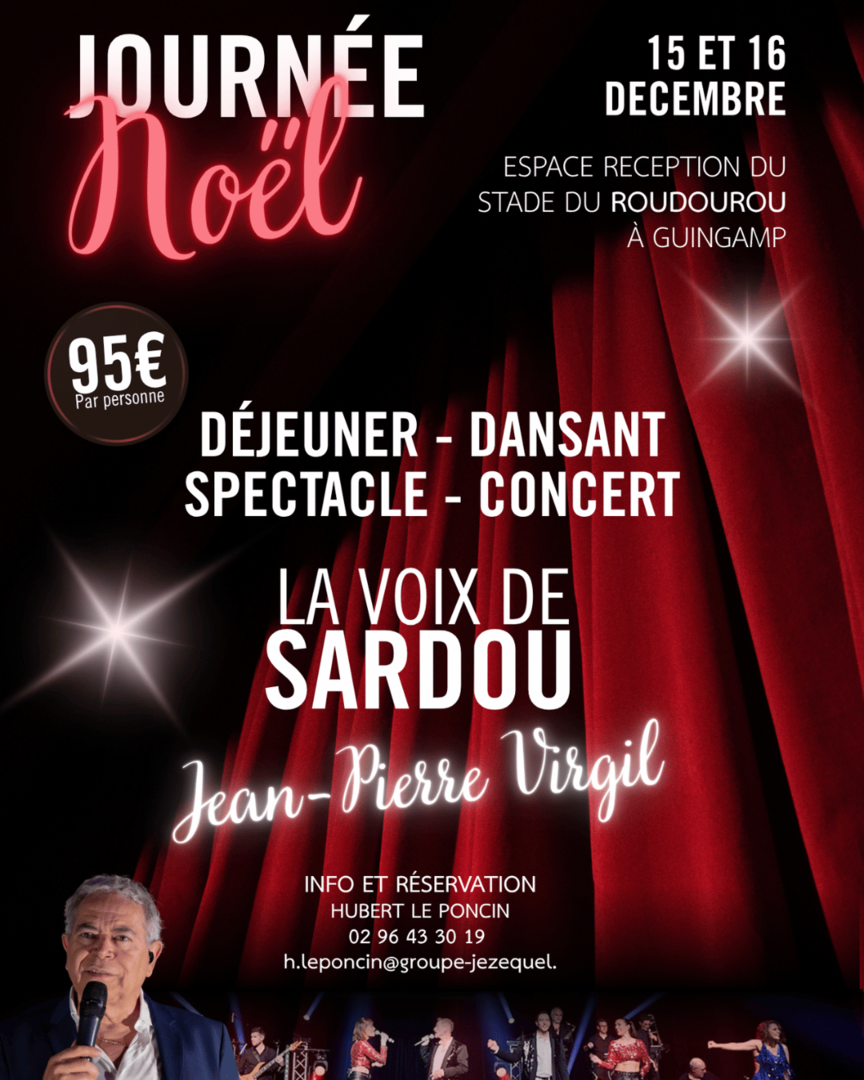 Journée de Noël au stade du Roudourou : déjeuner dansant et spectacle musical