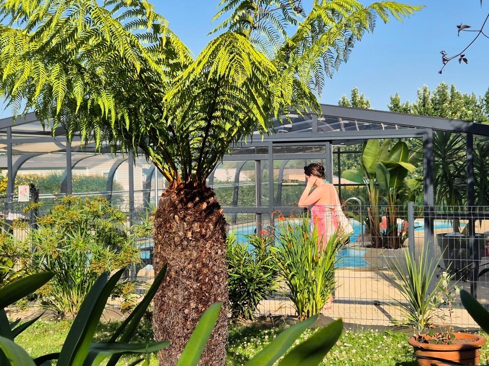 Piscine couvertee et chauffée