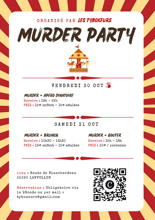 Affiche Murder Party com - 2