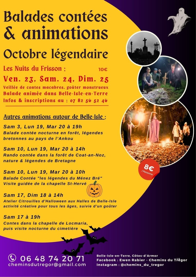 Animations d'octobre autour de Belle-Isle-en-Terre