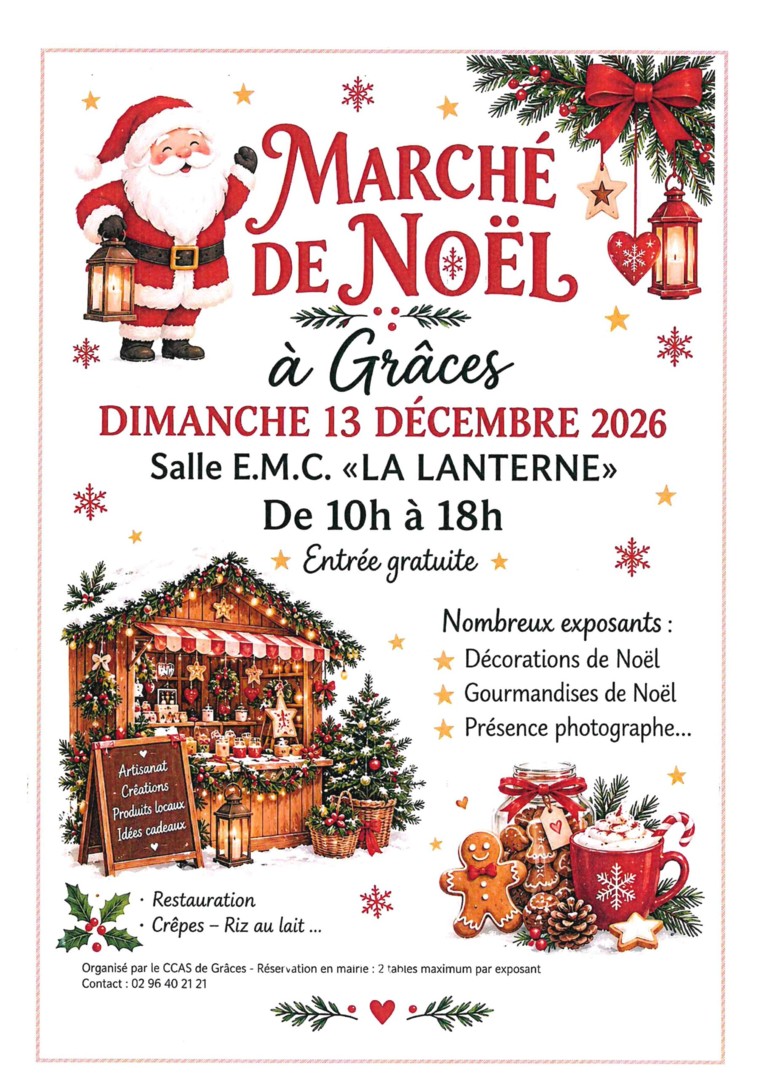 Marché de Noël à Grâces