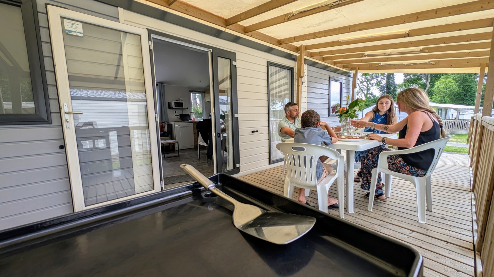 Camping Le Vallon aux Merlettes - Mobile home