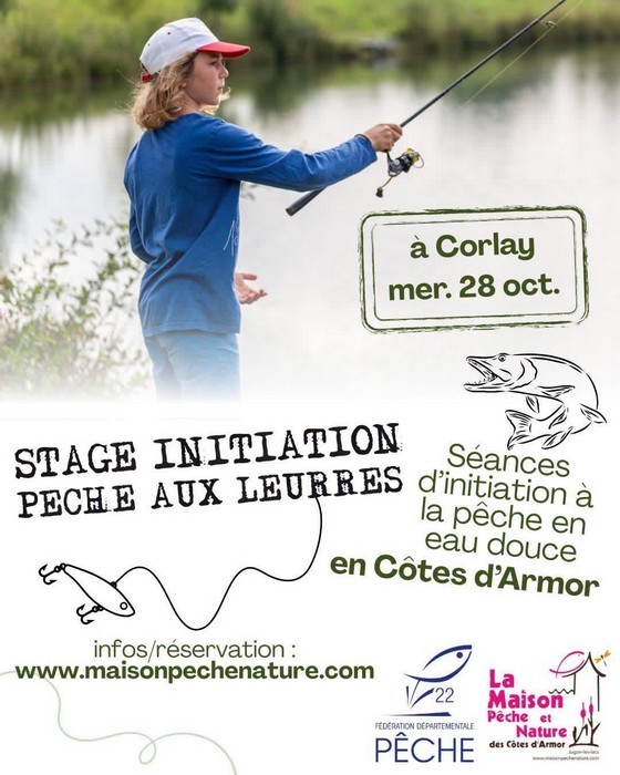Stage d'initiation pêche aux leurres - 28 octobre 2026 - Corlay