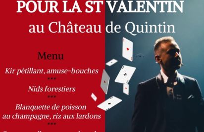 Soirée de magie pour la St Valentin au Château de Quintin