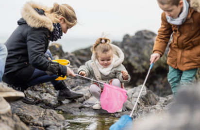 Pêche miraculeuse sur l'estran