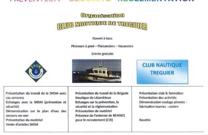 Journée prévention, sécurité, règlementation - Club nautique de Tréguier