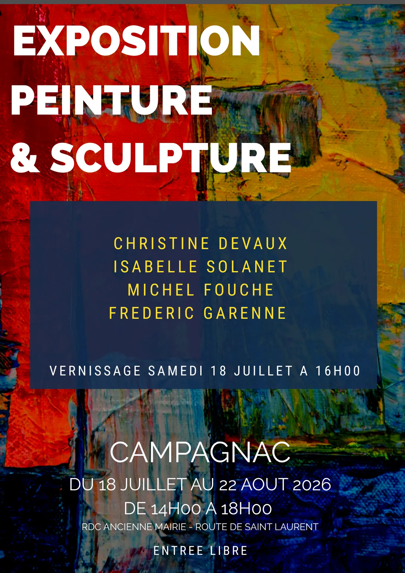 Exposition peinture et sculpture