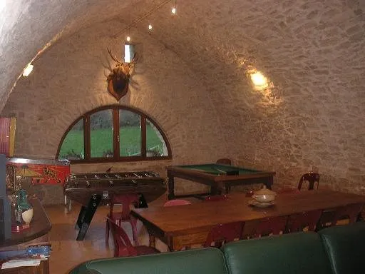 La salle de jeux du gite de la Cazelle