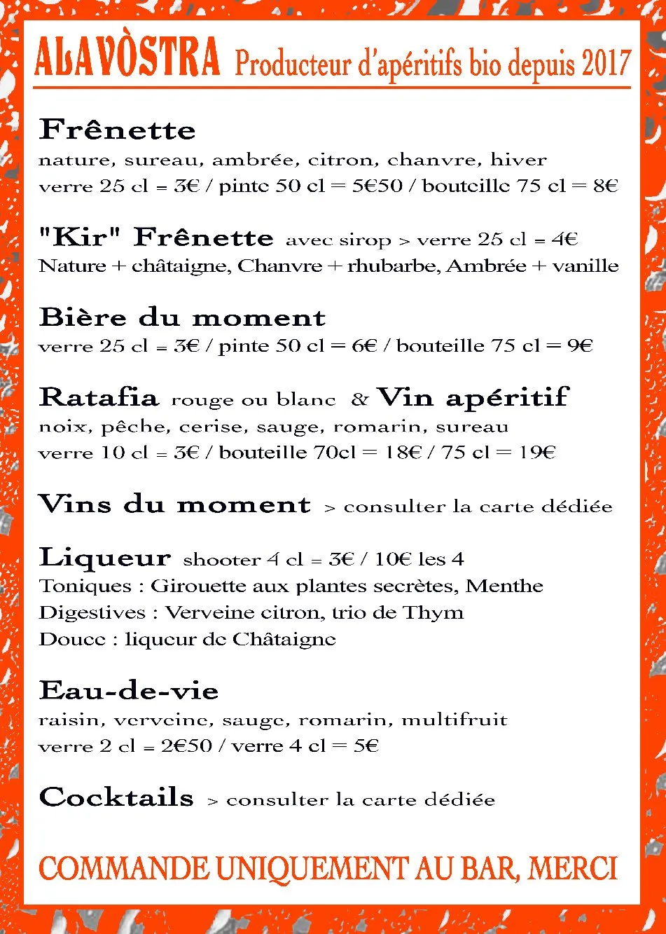 Alavostra - artisan de l'apéro