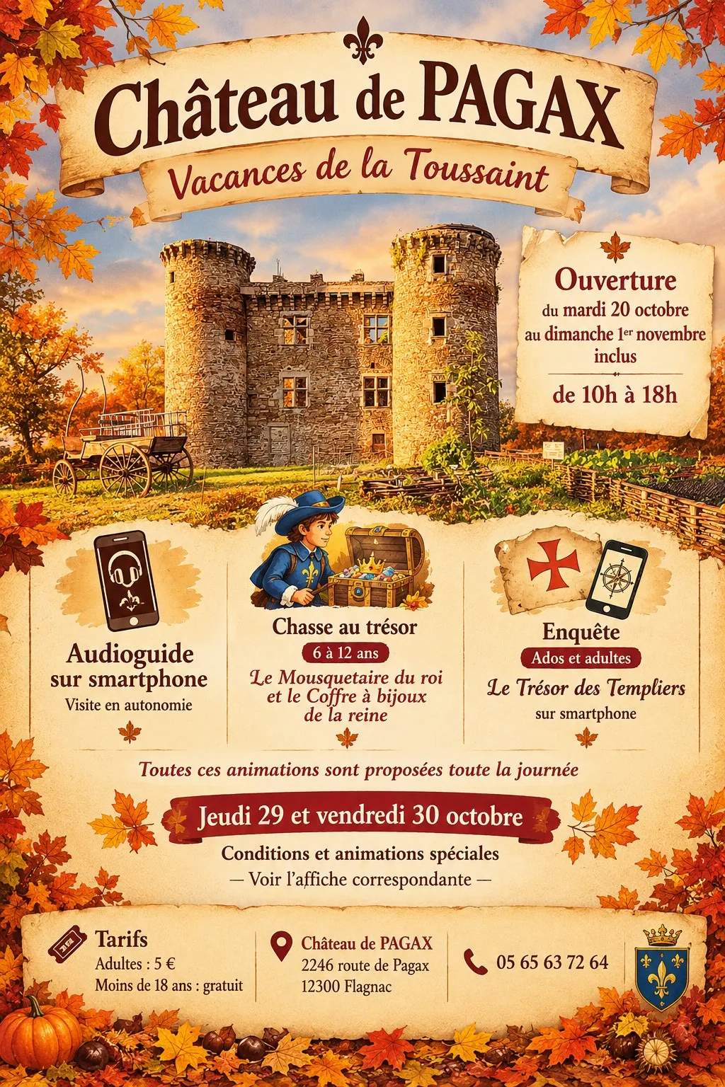 Animations vacances de la Toussaint
