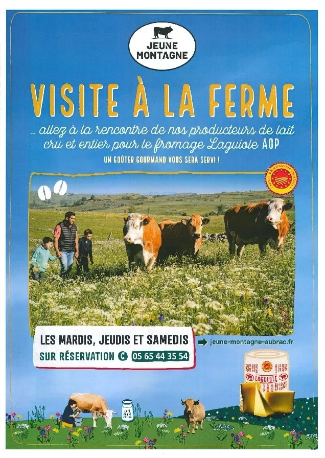 Visites de fermes avec la Coopérative Jeune Montagne de Laguiole