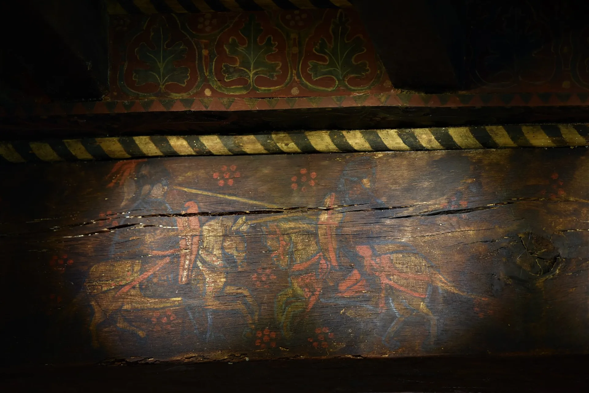 Plafond peint du château de Latour