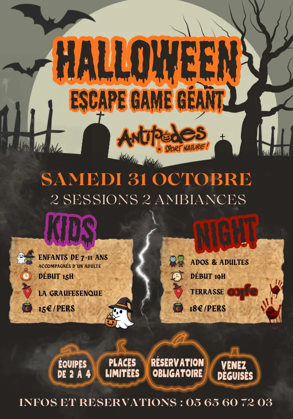 Halloween- jeu de piste géant - Antipodes