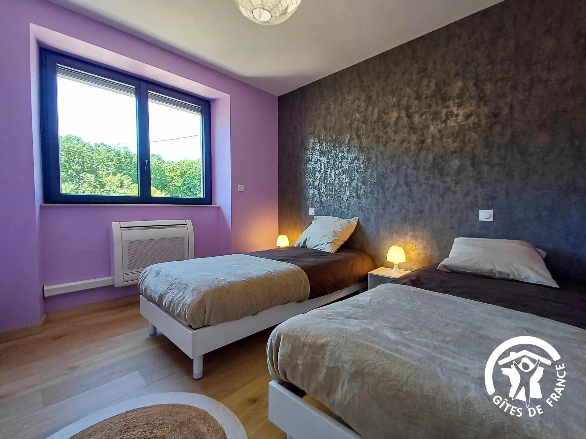 Chambre 3 2 lits 90