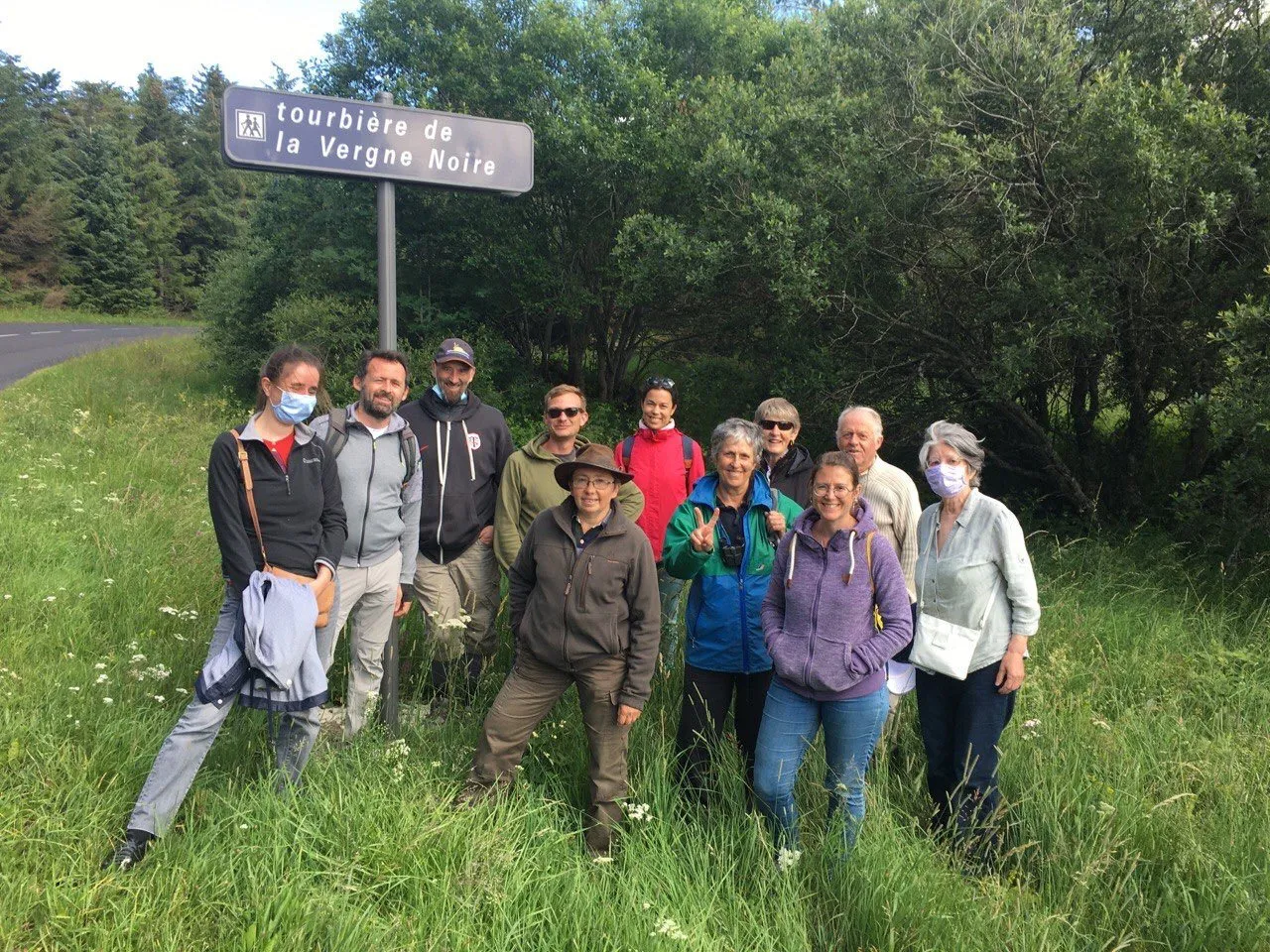 En route pour la tourbière de la Vergne Noire