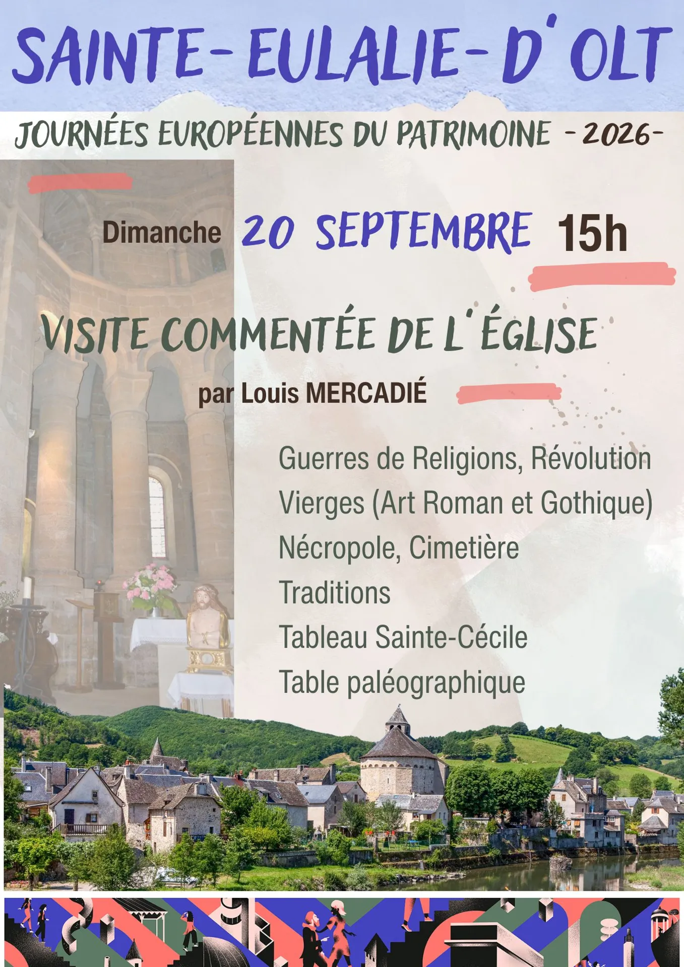 Journées Européennes du Patrimoine : visite commentée de l'église Sainte Eulalie