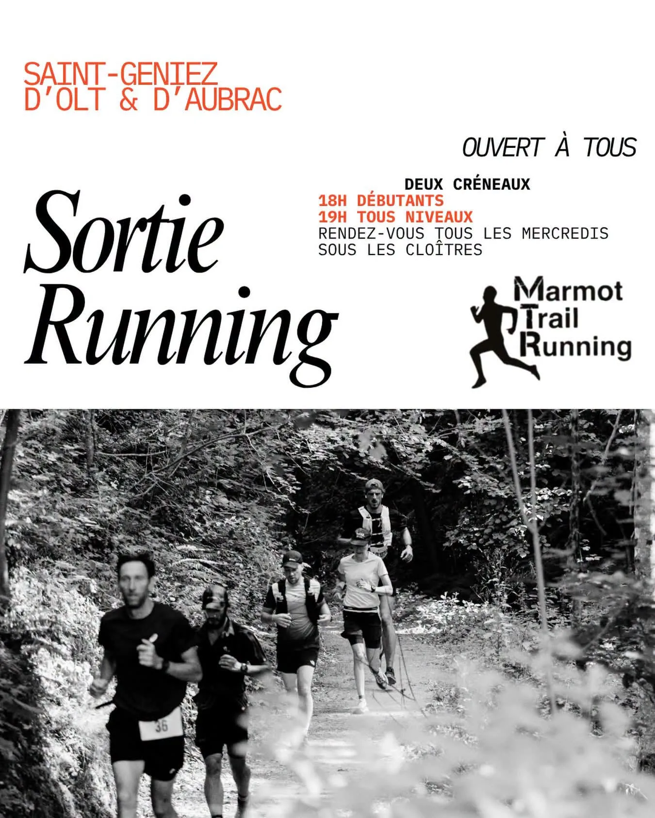 Sortie running trail à St Geniez d'Olt