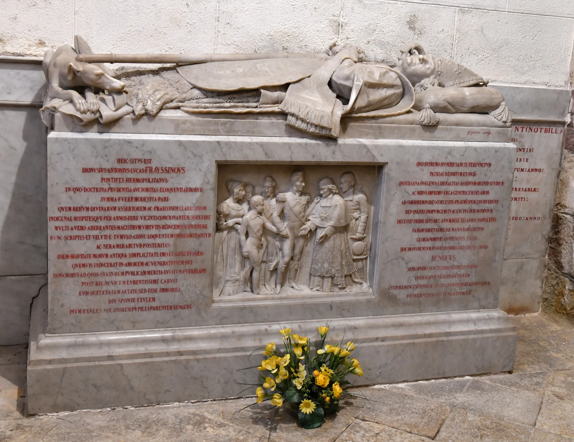 Gisant de Monseigneur Frayssinous
