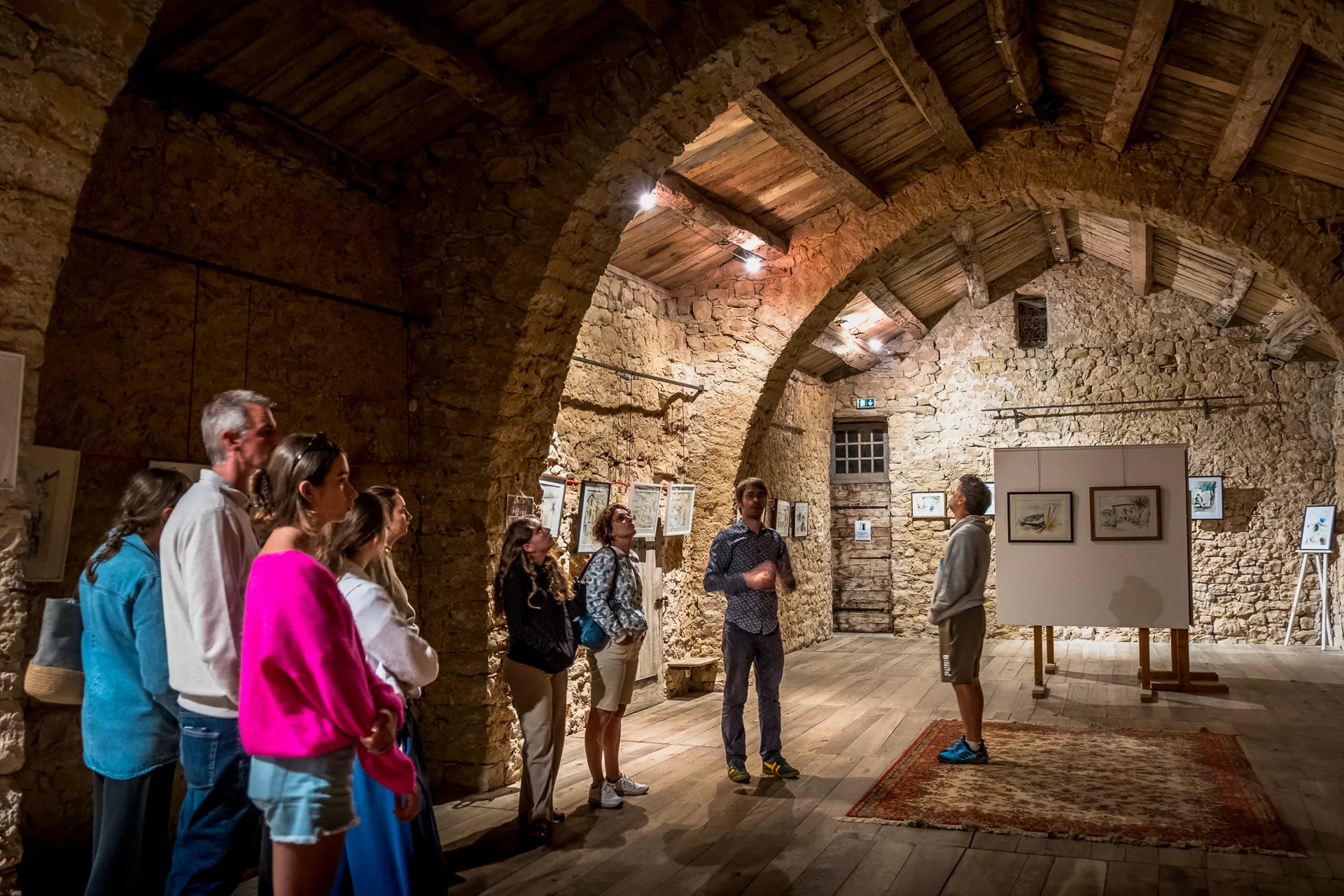 Les salles hautes - Visite guidée nocturne fort Cistercien St-Jean d’Alcas