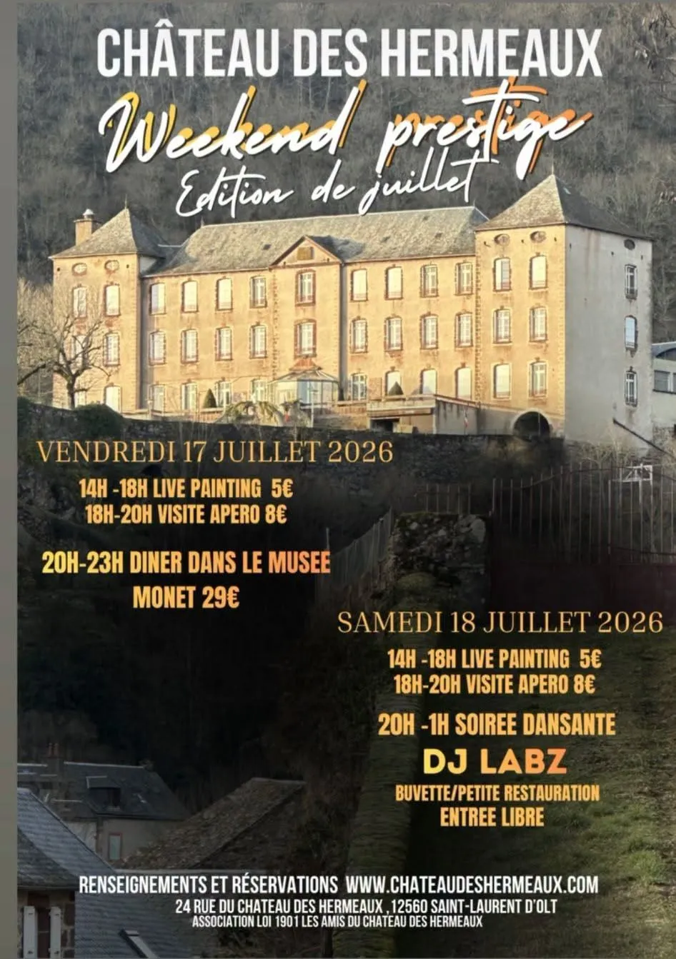 Week-end prestige au Château des Hermeaux
