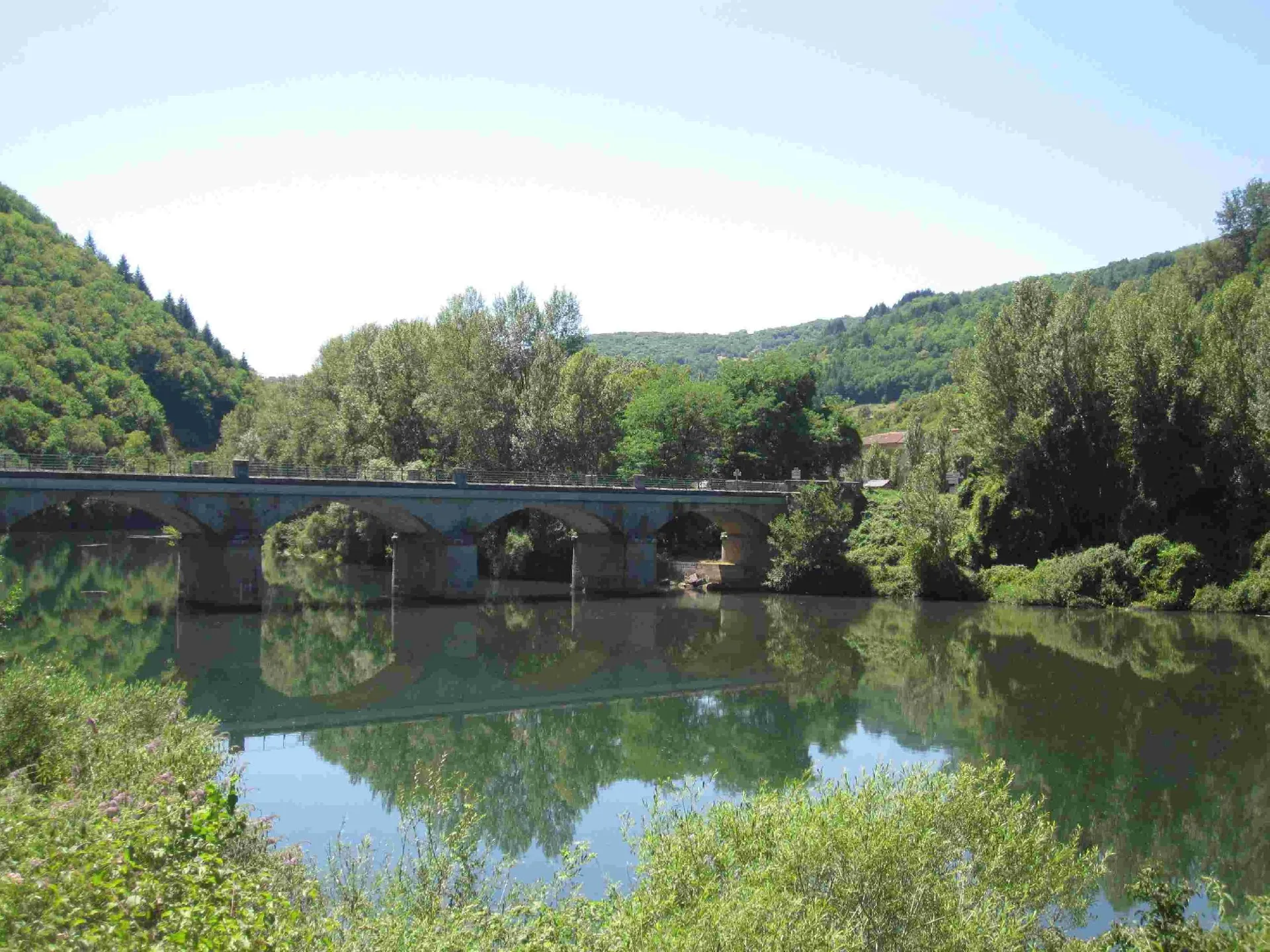 Vue sur le Tarn Camping de La Prade