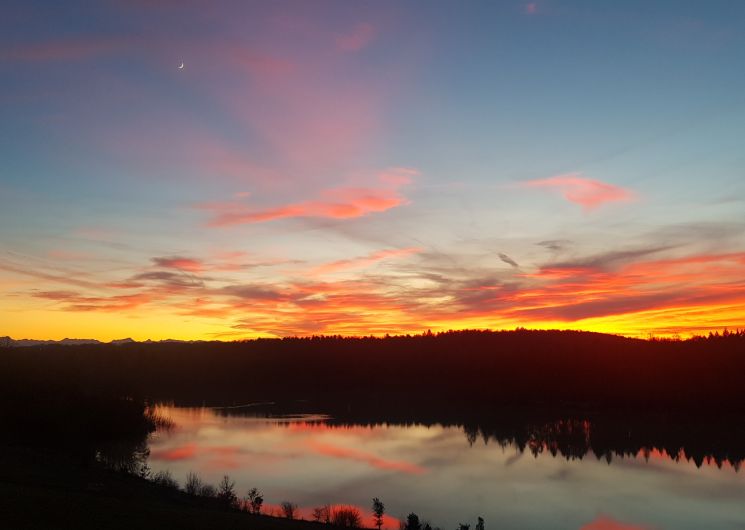 La vue du Lac Saint-Laurent depuis le Domaine