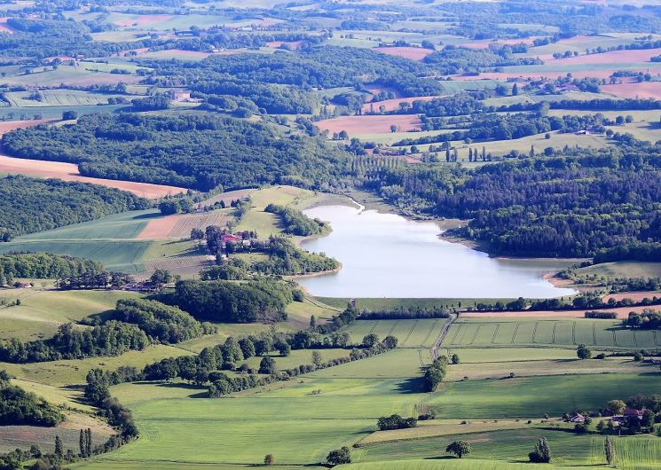 Vue du Domaine depuis le ciel