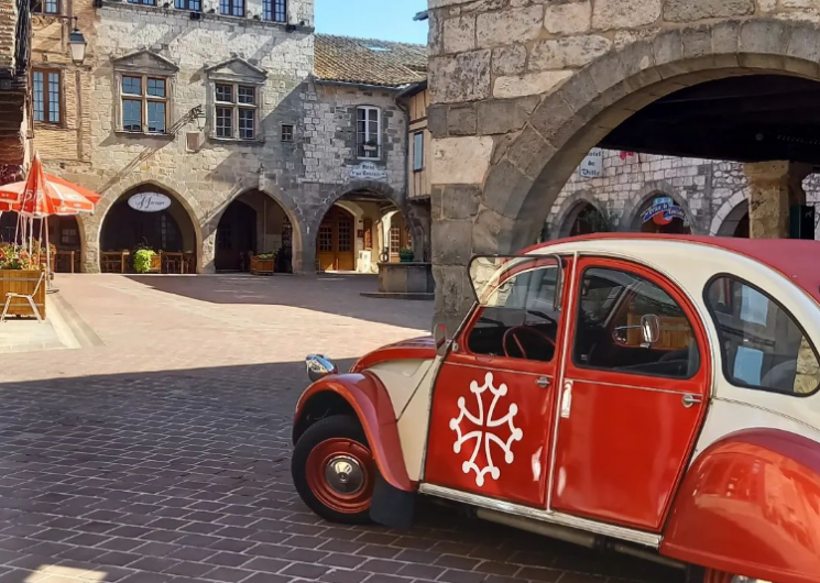 Balade en 2cv autour des bastides_Cordes sur Ciel