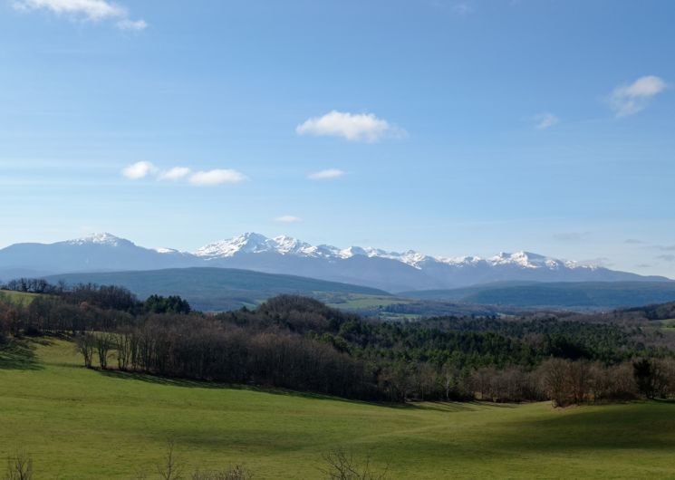 Vue sur les pyrénées